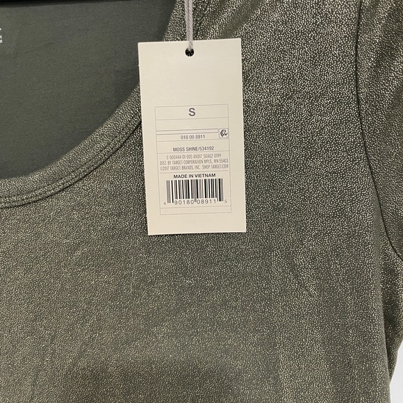 A New Day Moss Shine Gold Top - Picture 2 of 3